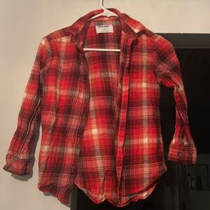 Old navy flannel girls shirt
